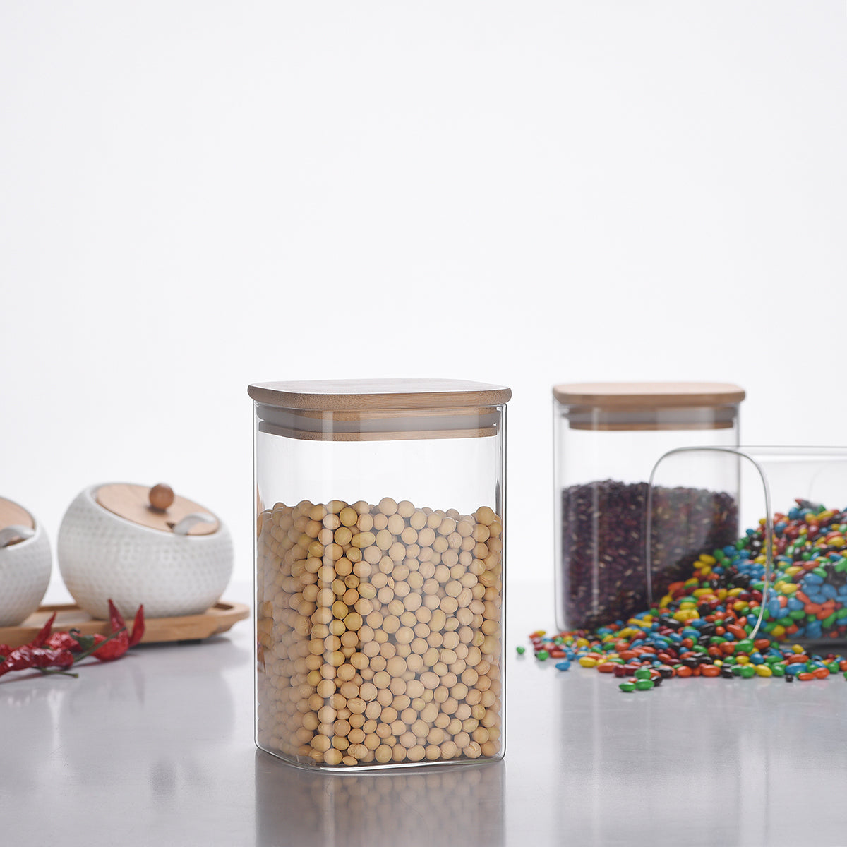 Square Storage Jar