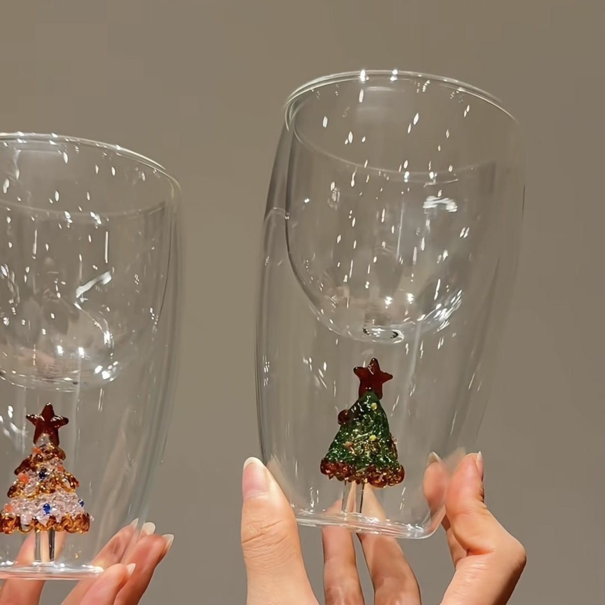 Gold-Glazed Christmas Tree Mug – B