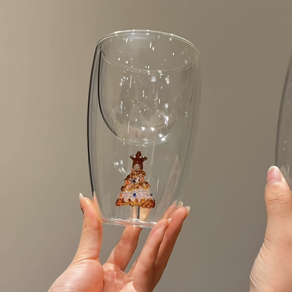 Gold-Glazed Christmas Tree Mug – B
