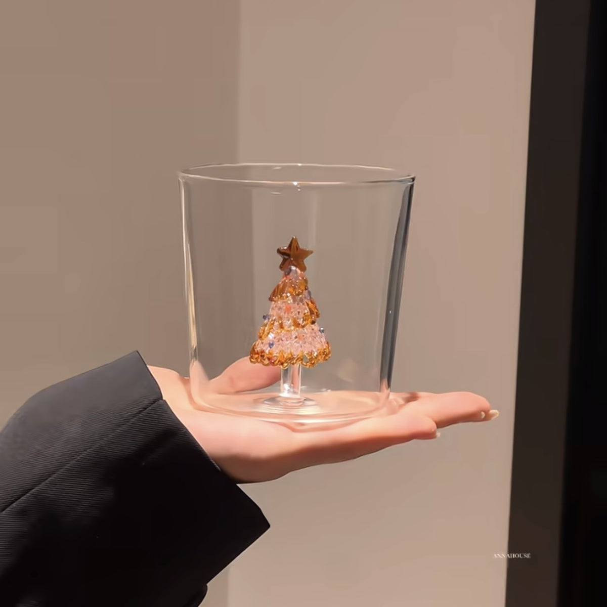 Gold-Glazed Christmas Tree Mug – A