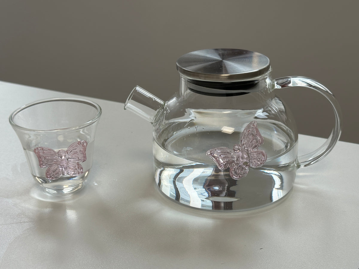 Pink Bow Glass