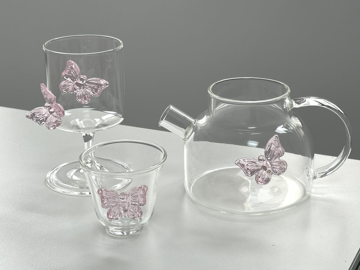 Pink Bow Glass