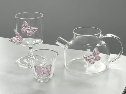Pink Bow Glass
