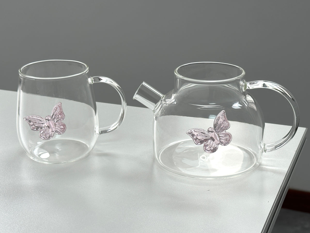 Pink Bow Glass