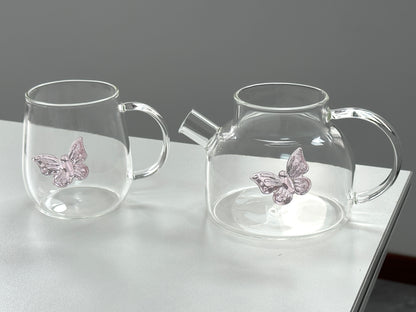 Pink Bow Glass