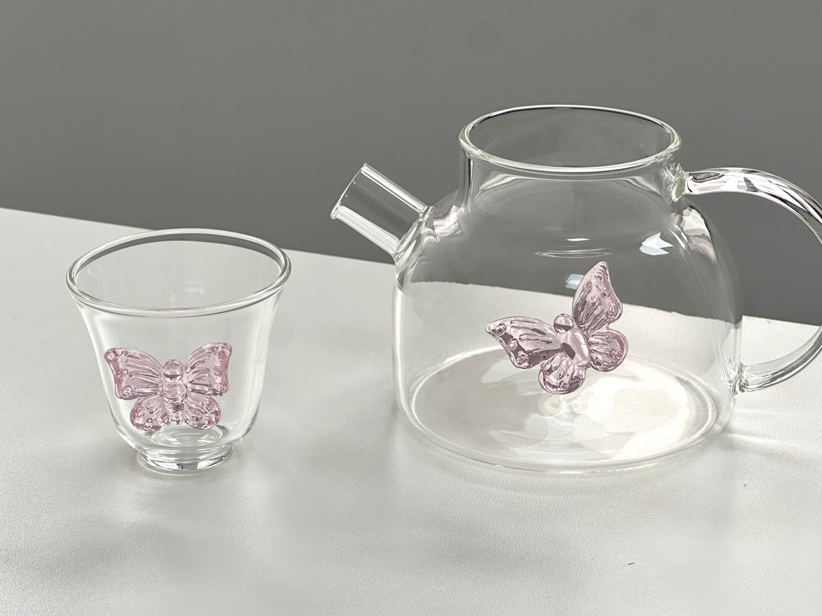 Pink Bow Glass