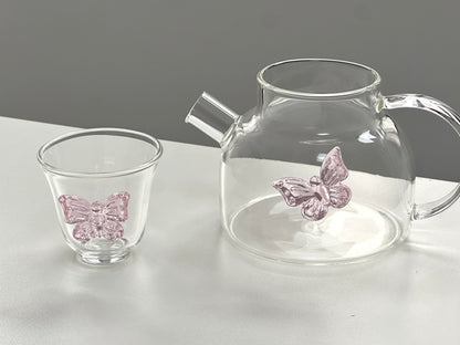 Pink Bow Glass