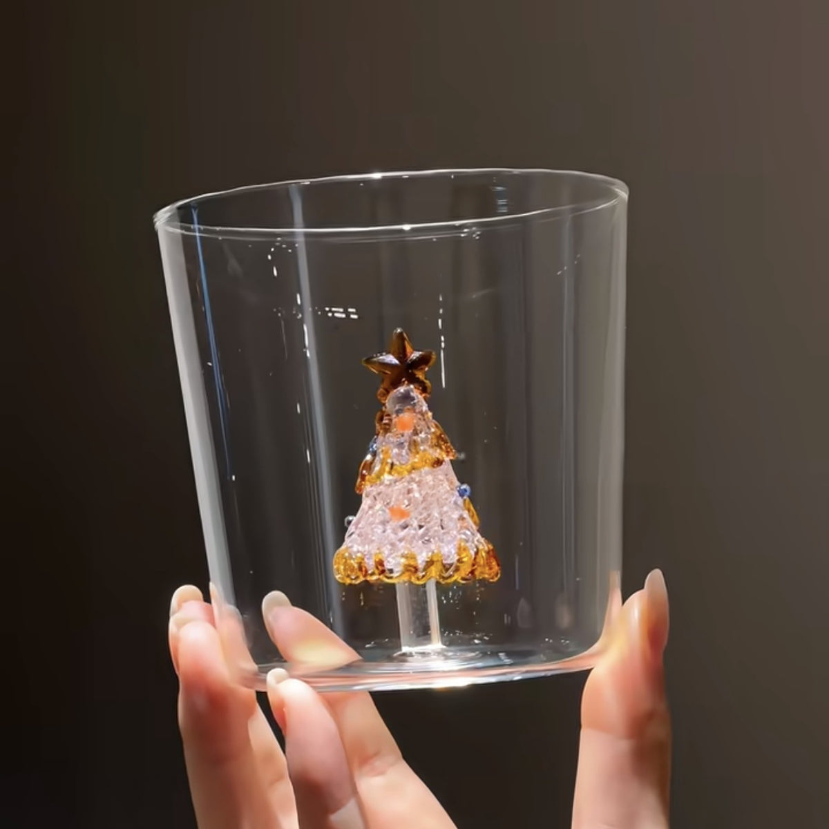 Gold-Glazed Christmas Tree Mug – A