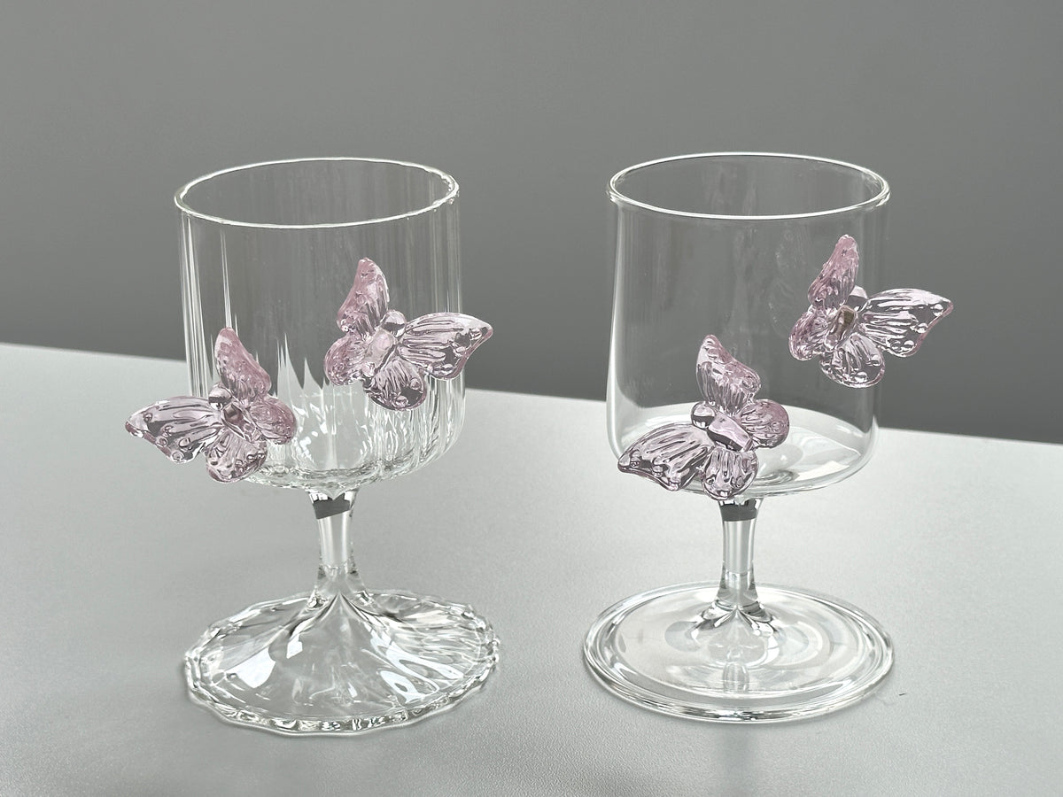 Pink Bow Glass