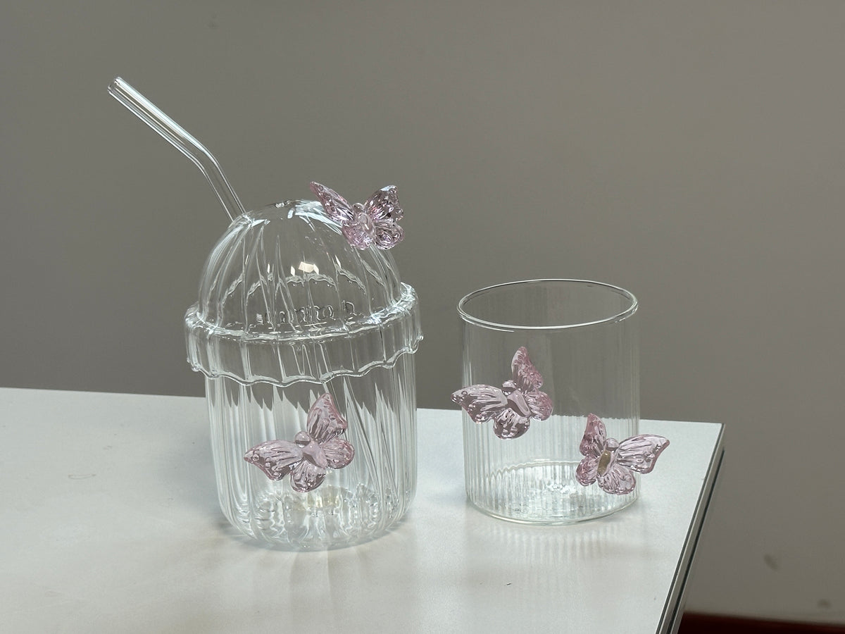 Pink Bow Glass