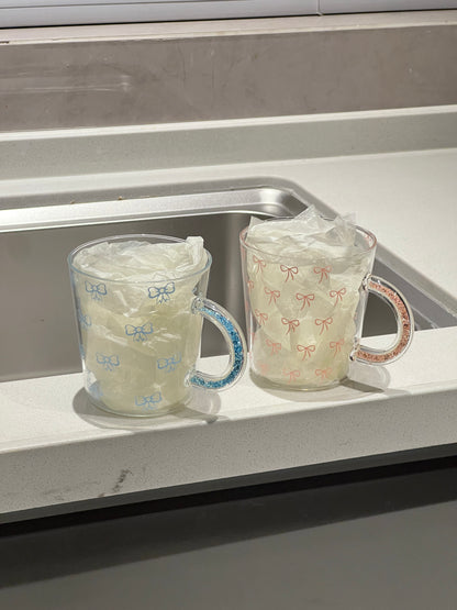 Rhinestone Handle Mug