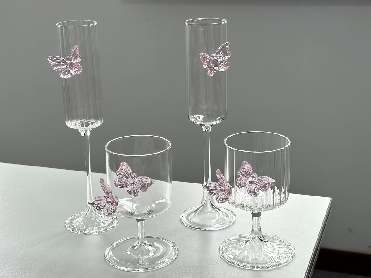Pink Bow Glass