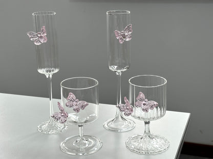 Pink Bow Glass