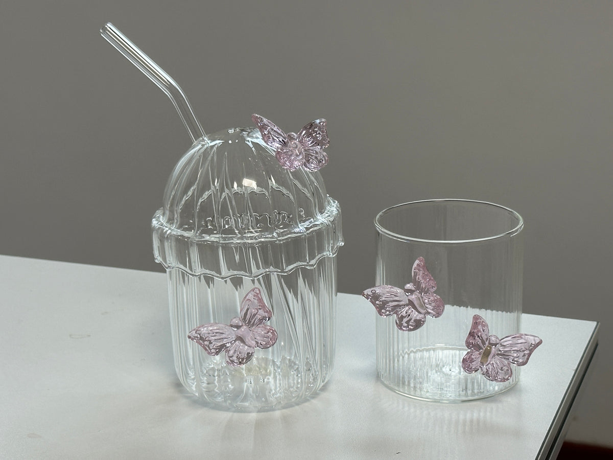 Pink Bow Glass