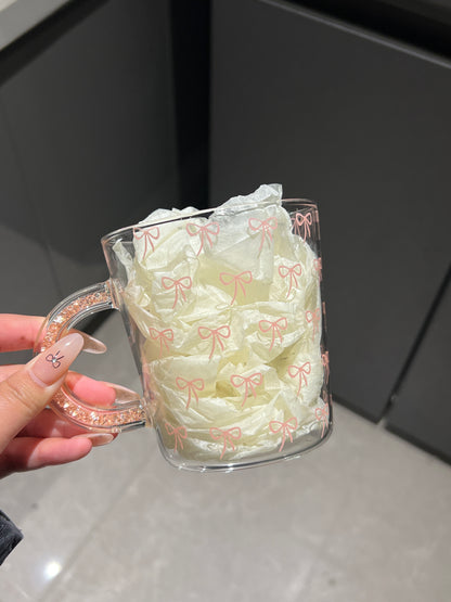 Rhinestone Handle Mug