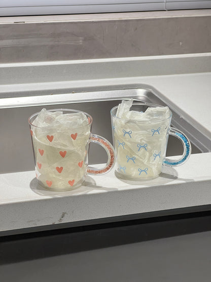 Rhinestone Handle Mug