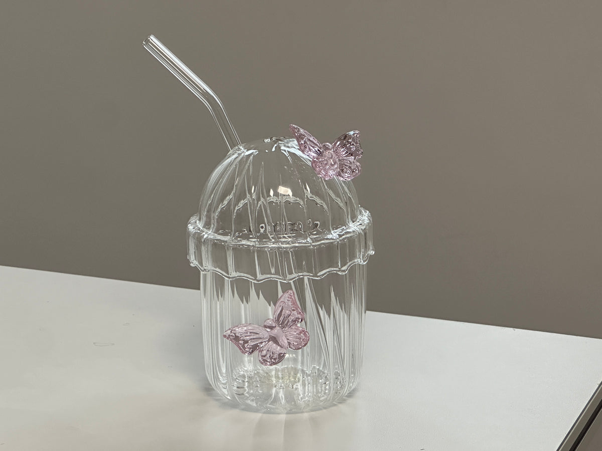 Pink Bow Glass