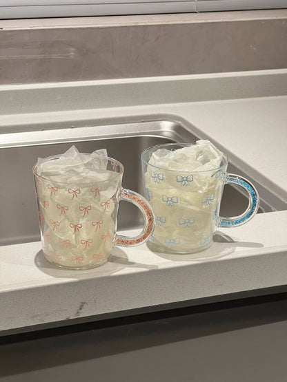 Rhinestone Handle Mug