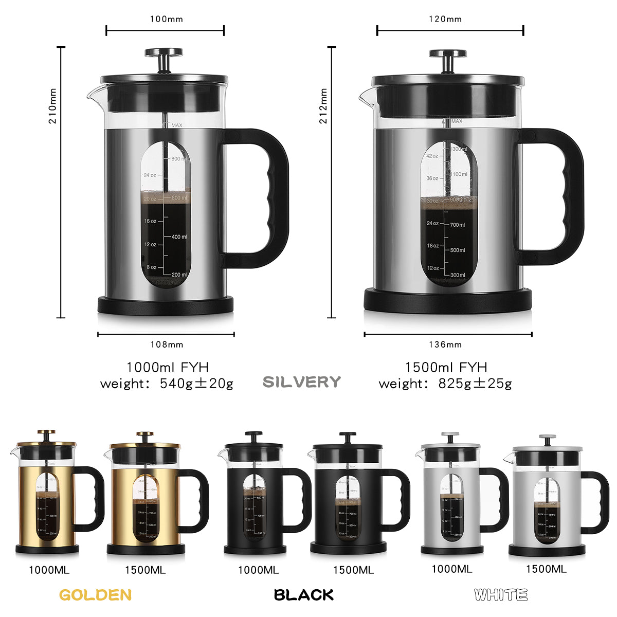 French Press Coffee Maker - A