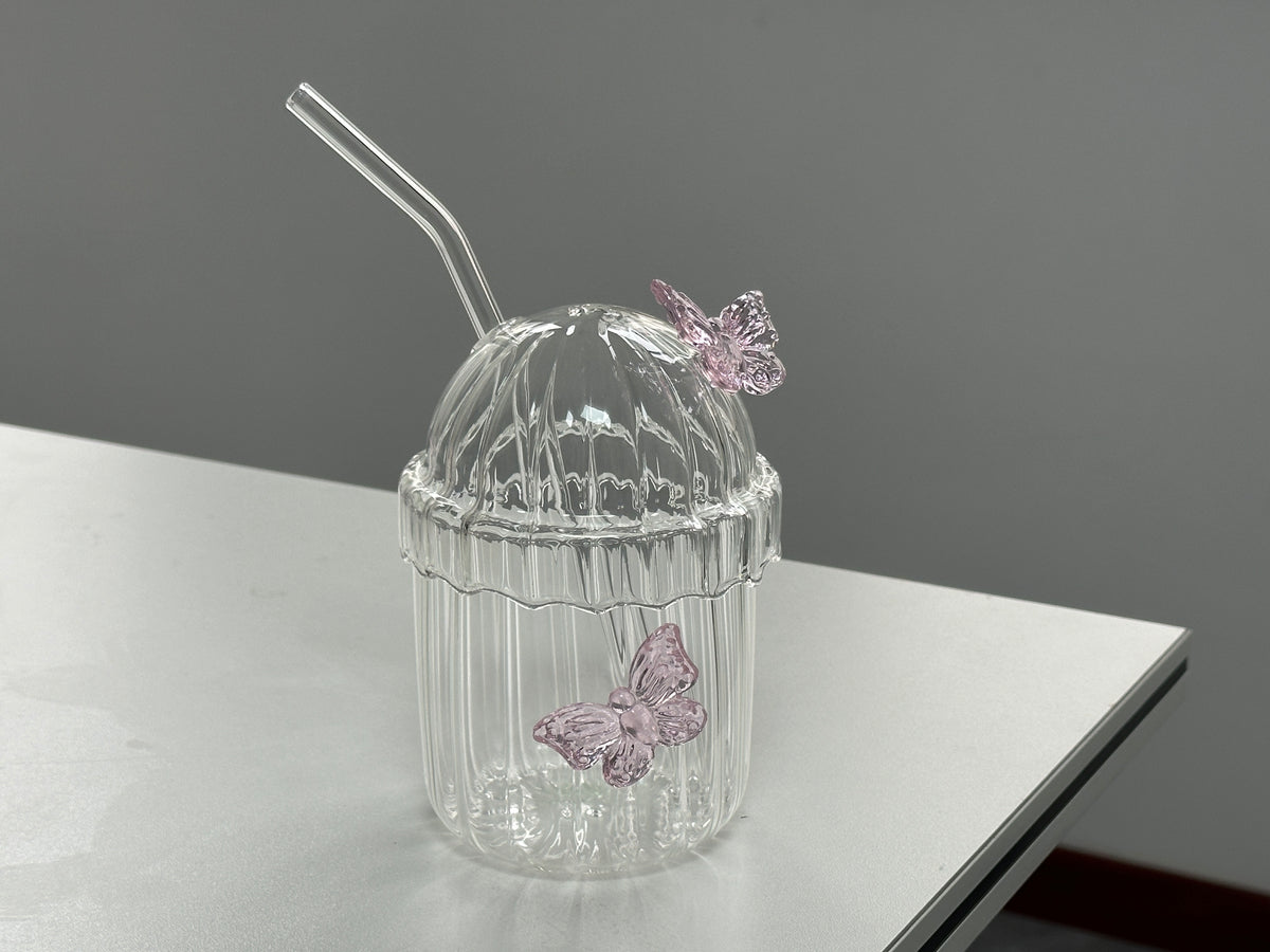 Pink Bow Glass