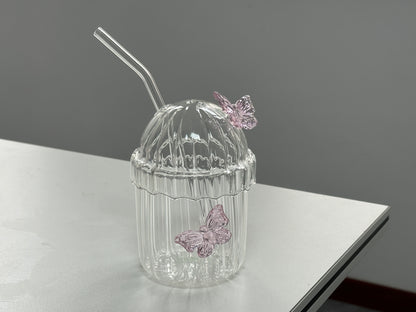 Pink Bow Glass
