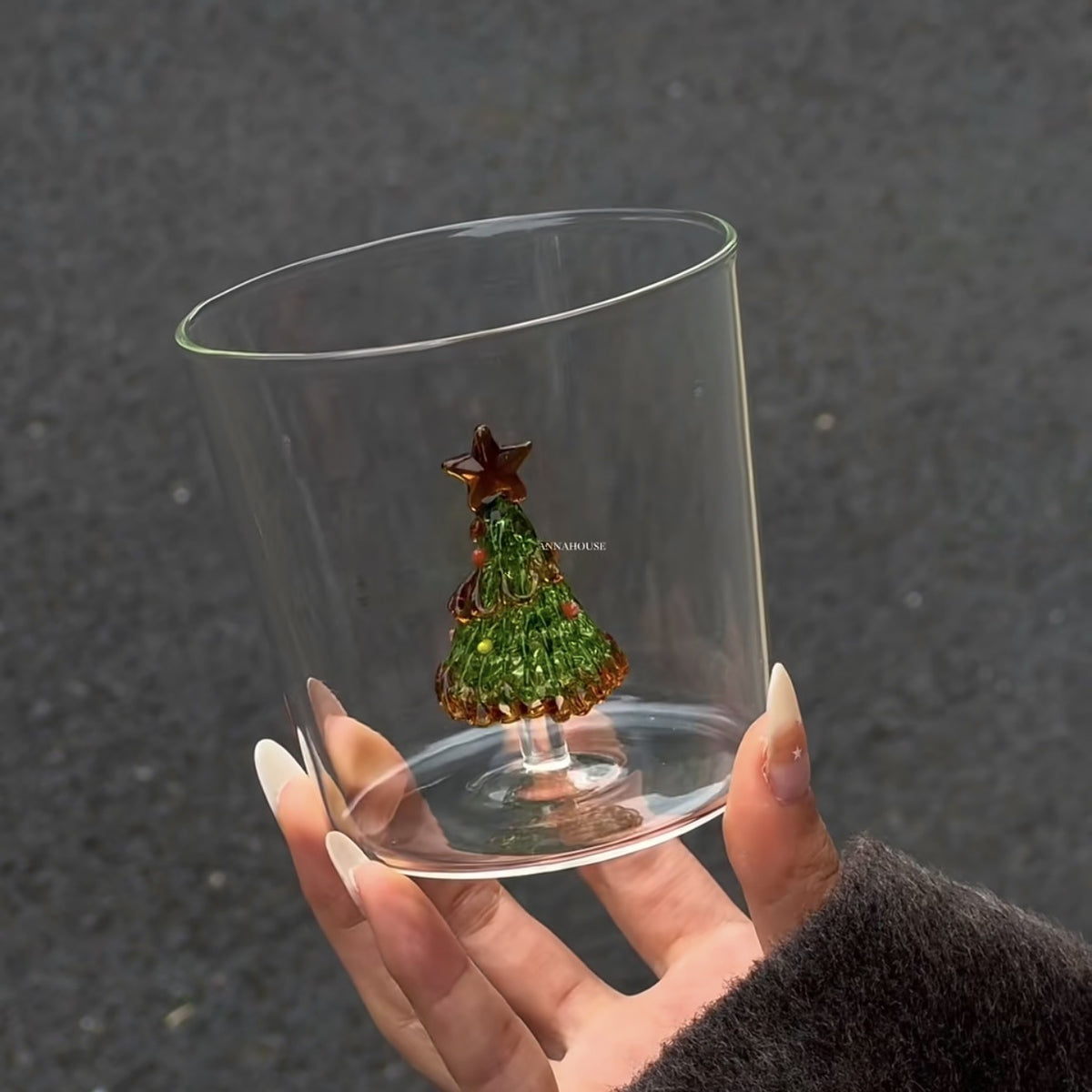 Gold-Glazed Christmas Tree Mug – A