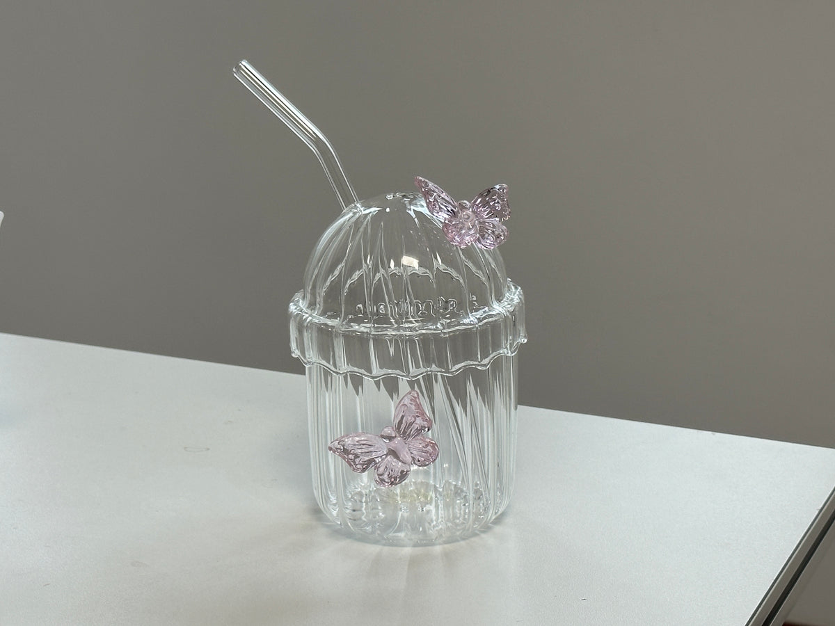 Pink Bow Glass