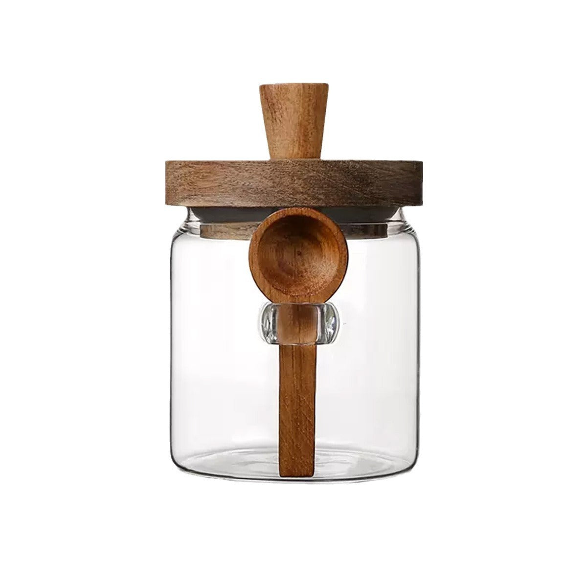Storage Jar with Wooden Lid