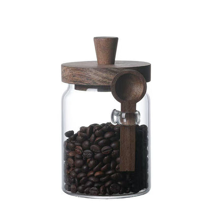 Storage Jar with Wooden Lid