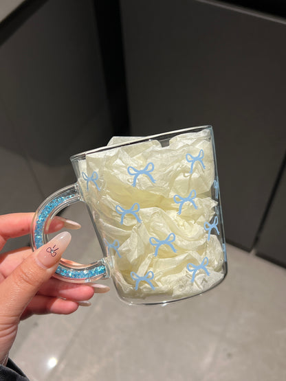 Rhinestone Handle Mug