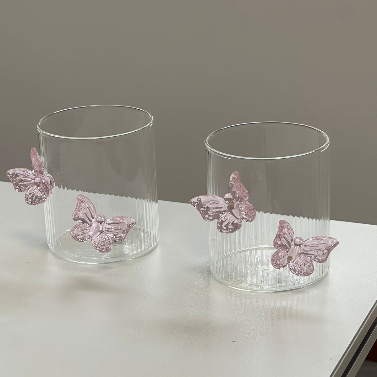 Pink Bow Glass