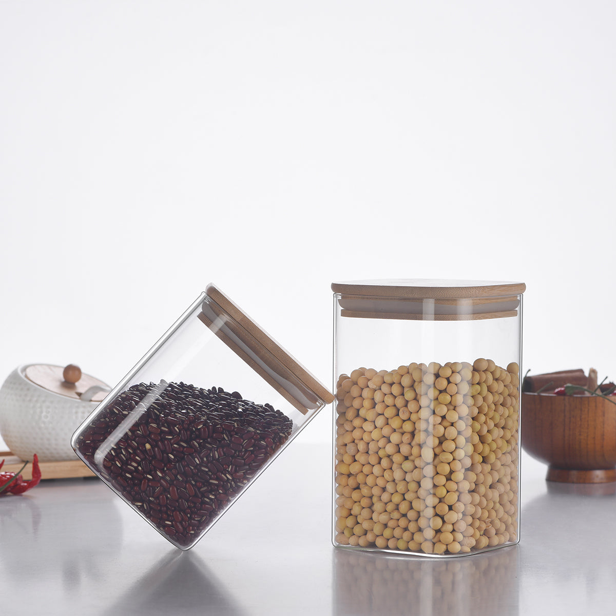 Square Storage Jar