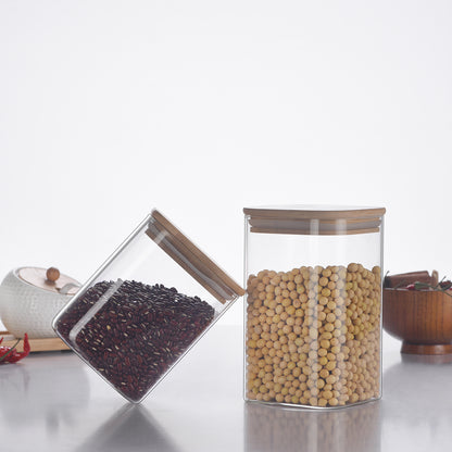 Square Storage Jar