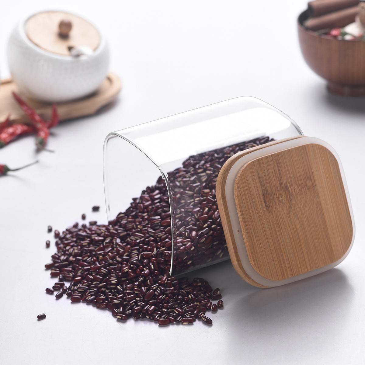 Square Storage Jar