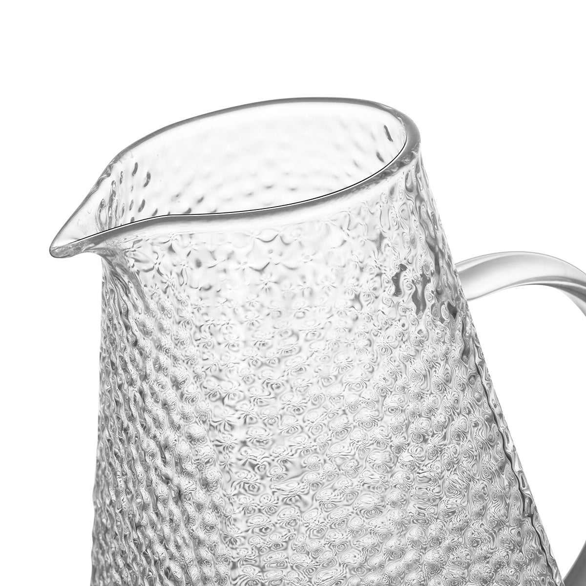 Square Hammered Water Pitcher