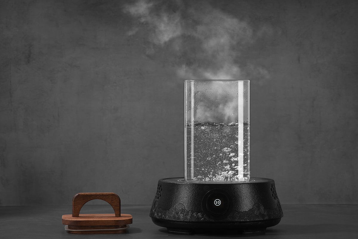 Square Storage Jar with Wooden Lid