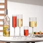 Striped Stemmed Glass