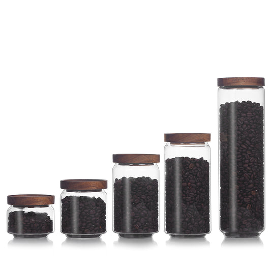 Wood Storage Jar