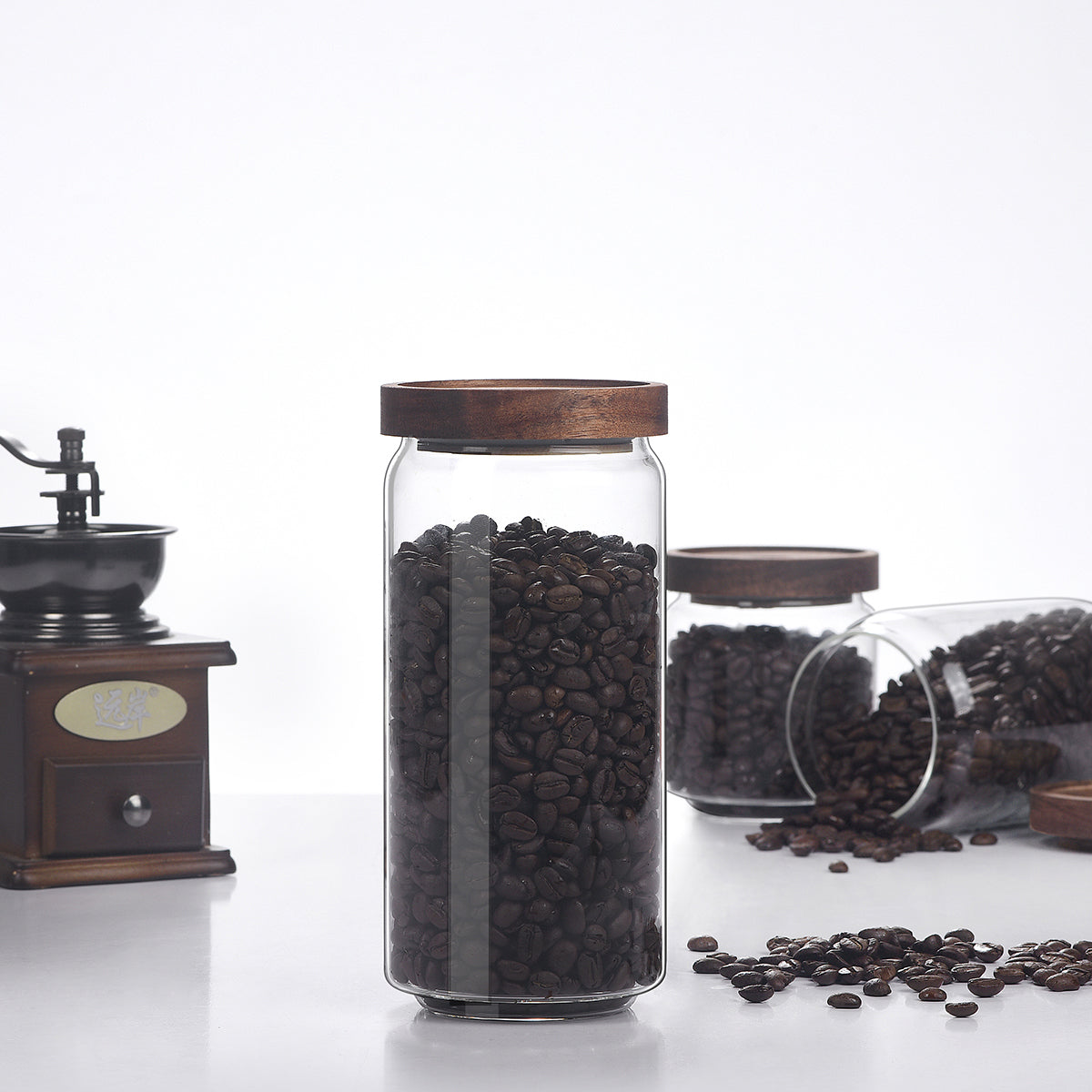Wood Storage Jar