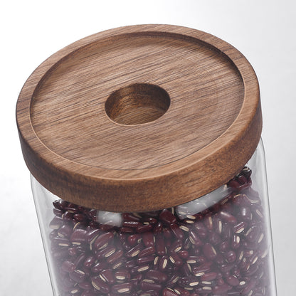 Wood Storage Jar