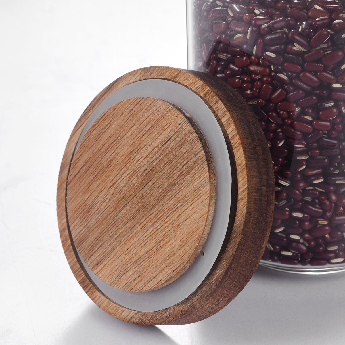 Wood Storage Jar