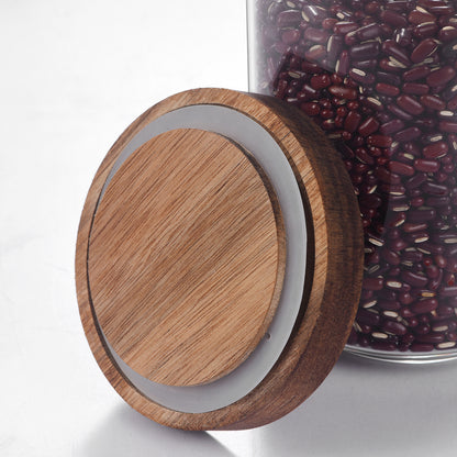 Wood Storage Jar