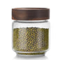 Wood Storage Jar with Screw-Top Lid