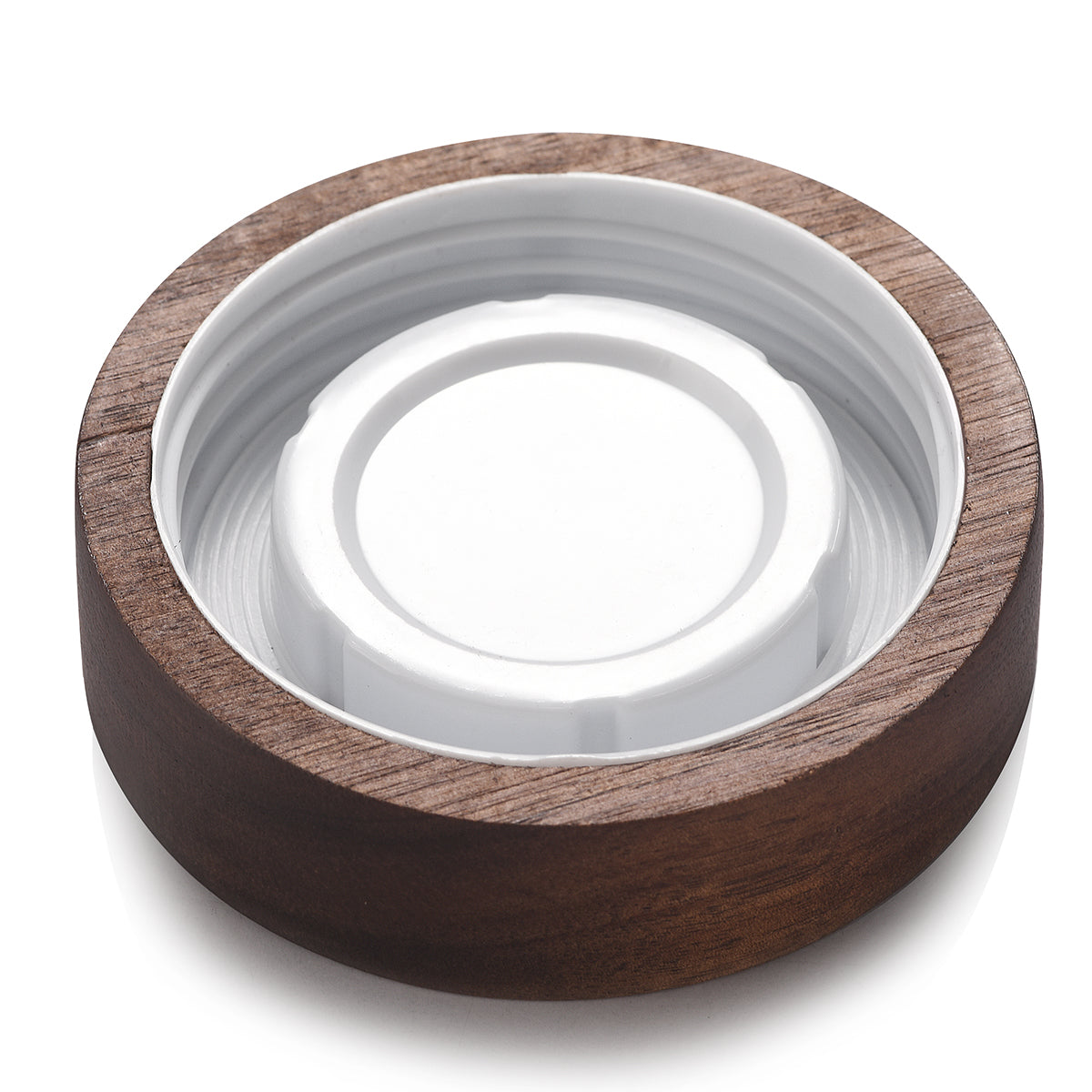 Wood Storage Jar with Screw-Top Lid