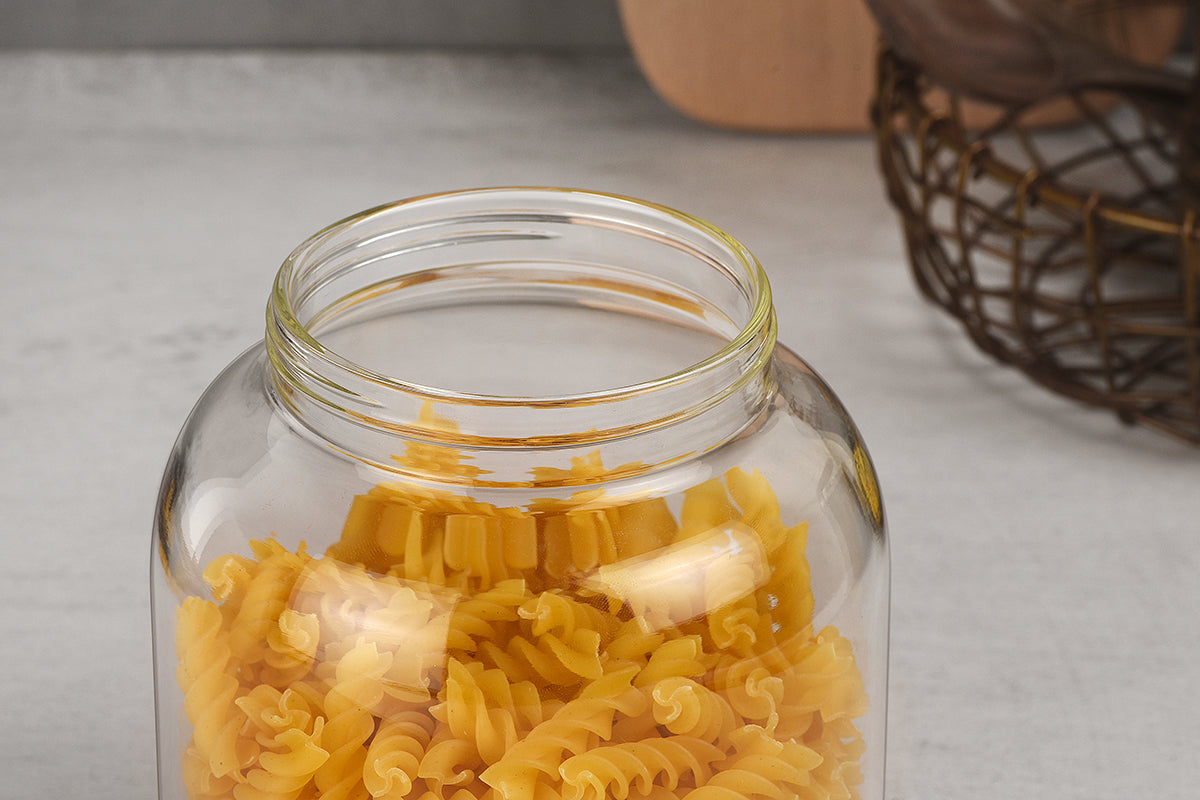 Bamboo Wood Storage Jar with Screw-Top Lid