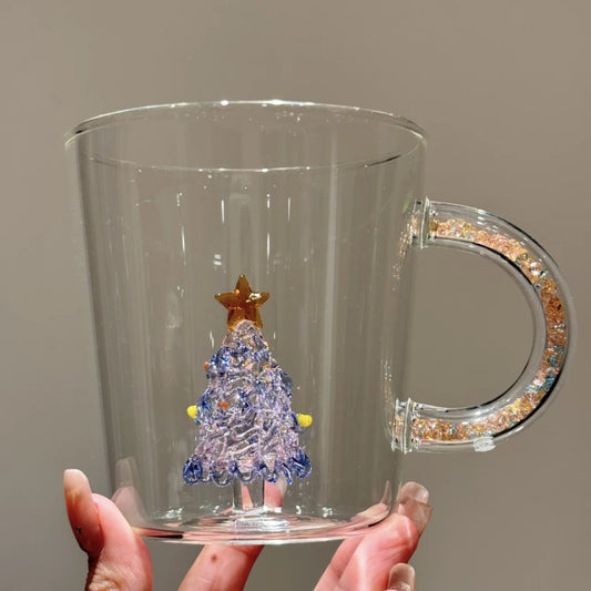 Gold-Glazed Christmas Tree Mug – C