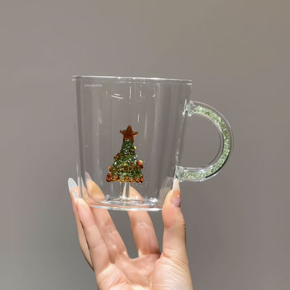 Gold-Glazed Christmas Tree Mug – C