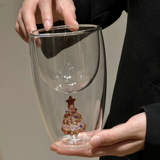 Gold-Glazed Christmas Tree Mug – B
