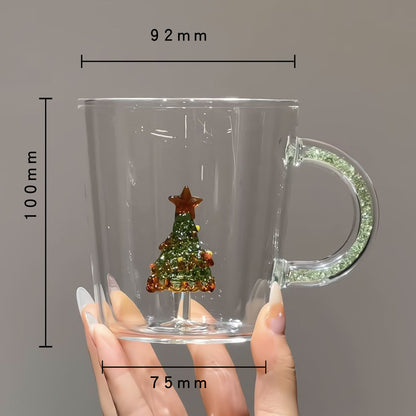 Gold-Glazed Christmas Tree Mug – C