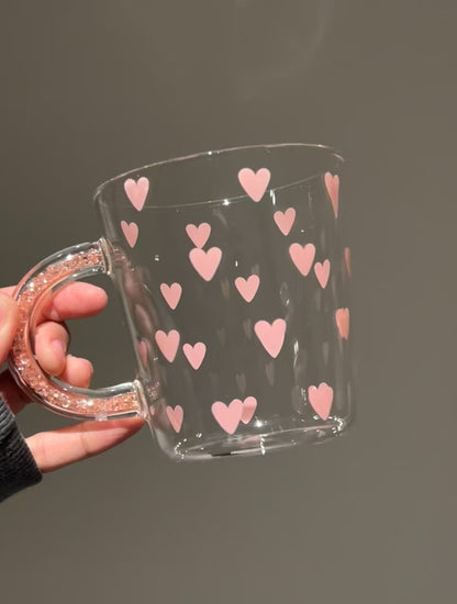 Rhinestone Handle Mug
